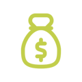 Budget icon with green accent color
